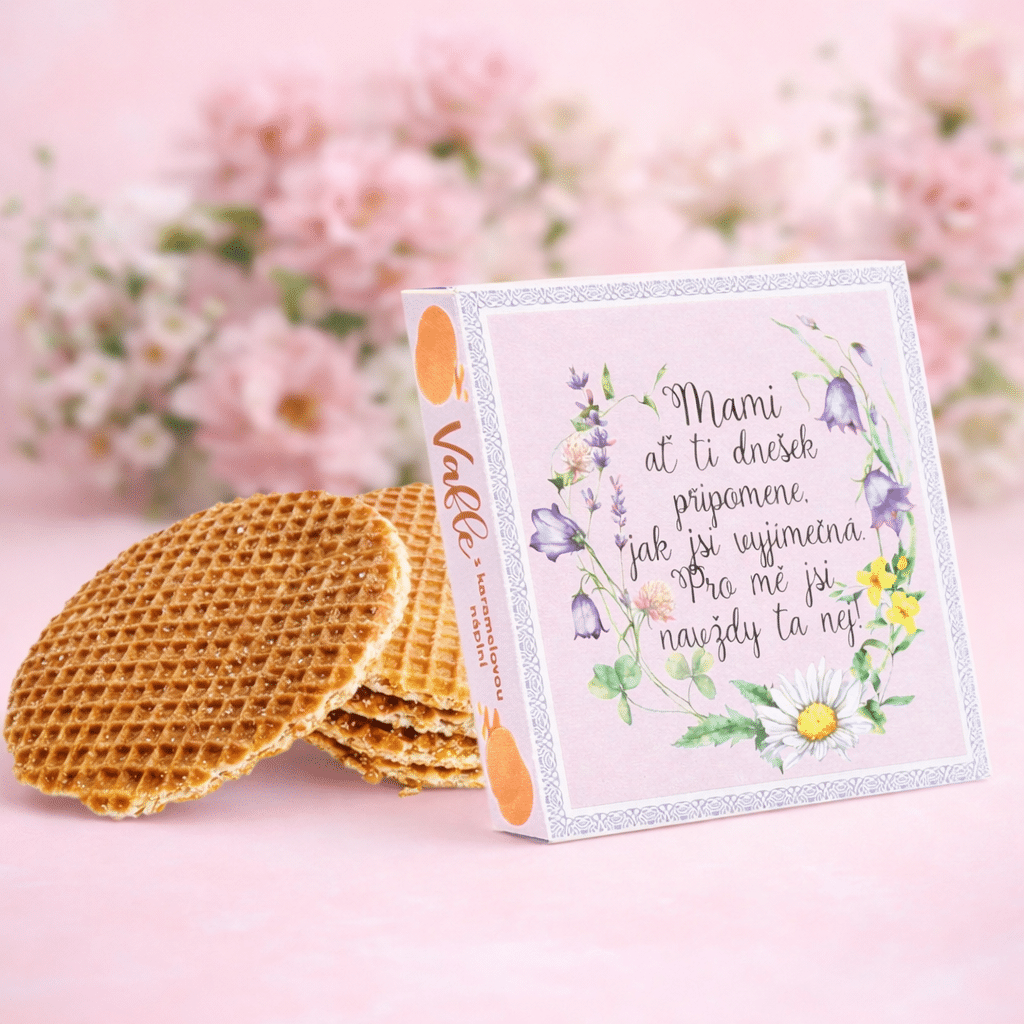 Caramel-Filled Wafers in a Standing Gift Box for Mum