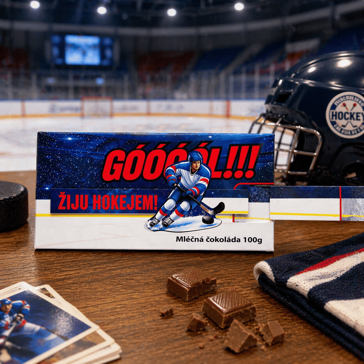 Interactive Milk Chocolate 100 g – I Live for Hockey