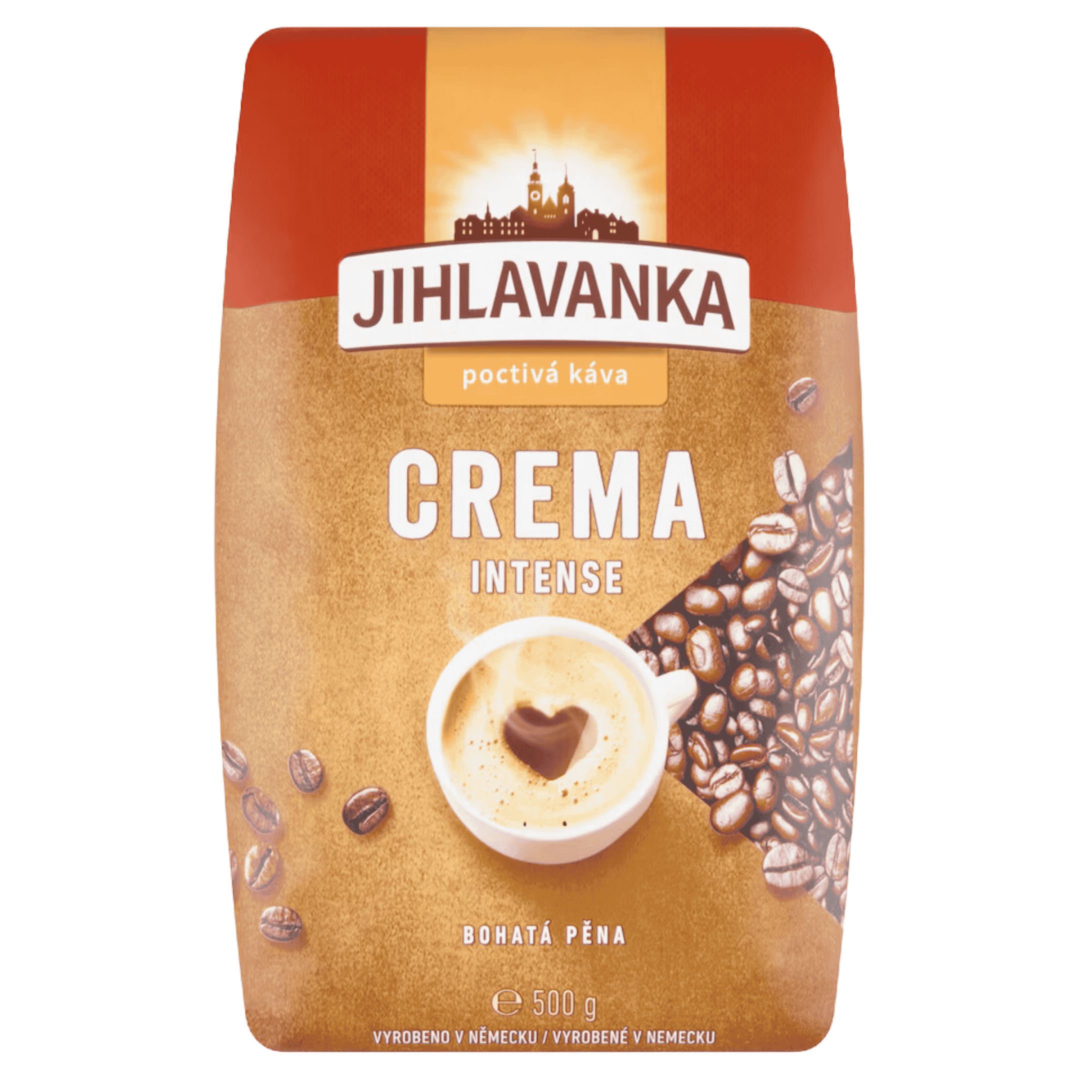 Jihlavanka Crema Intense Whole Bean Coffee / Kava zrnkova Crema Intense
