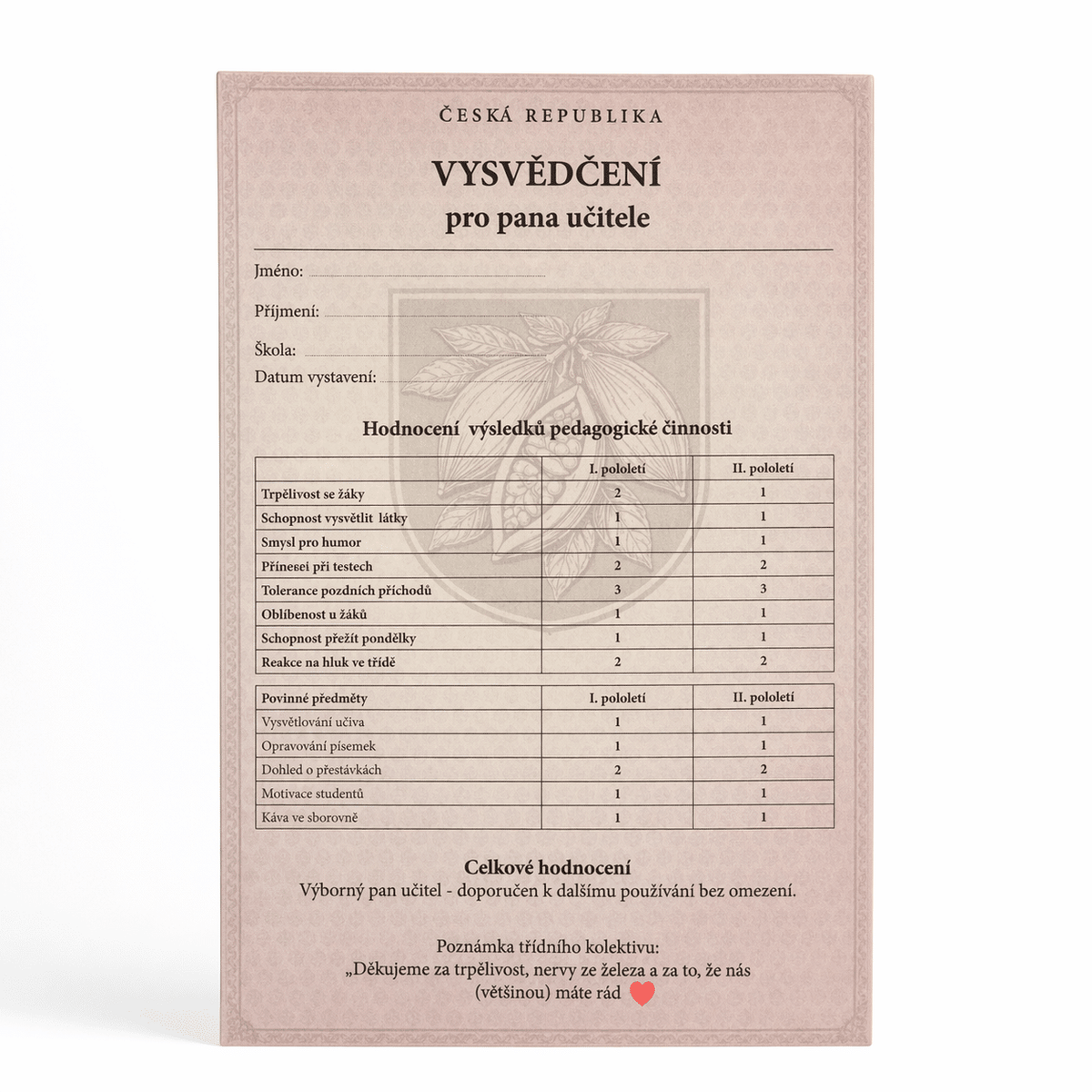Chocolate Tasting Set 6 x 25 g – Teacher's Report Card