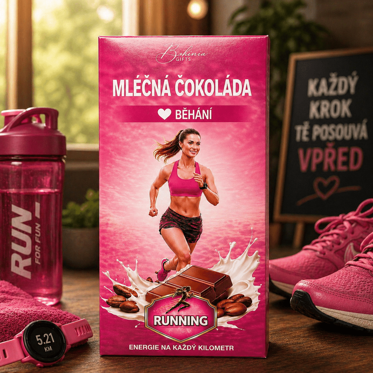 Milk Chocolate Gift for a Female Runner – Running