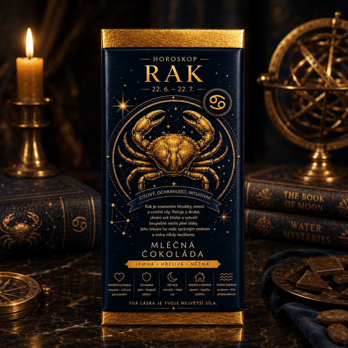 Milk Chocolate Gift 100 g – Cancer Zodiac Sign