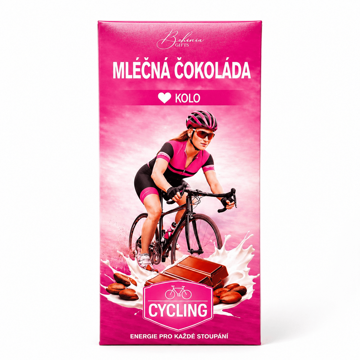 Gift Milk Chocolate 100 g – Cycling (Female Cyclist)