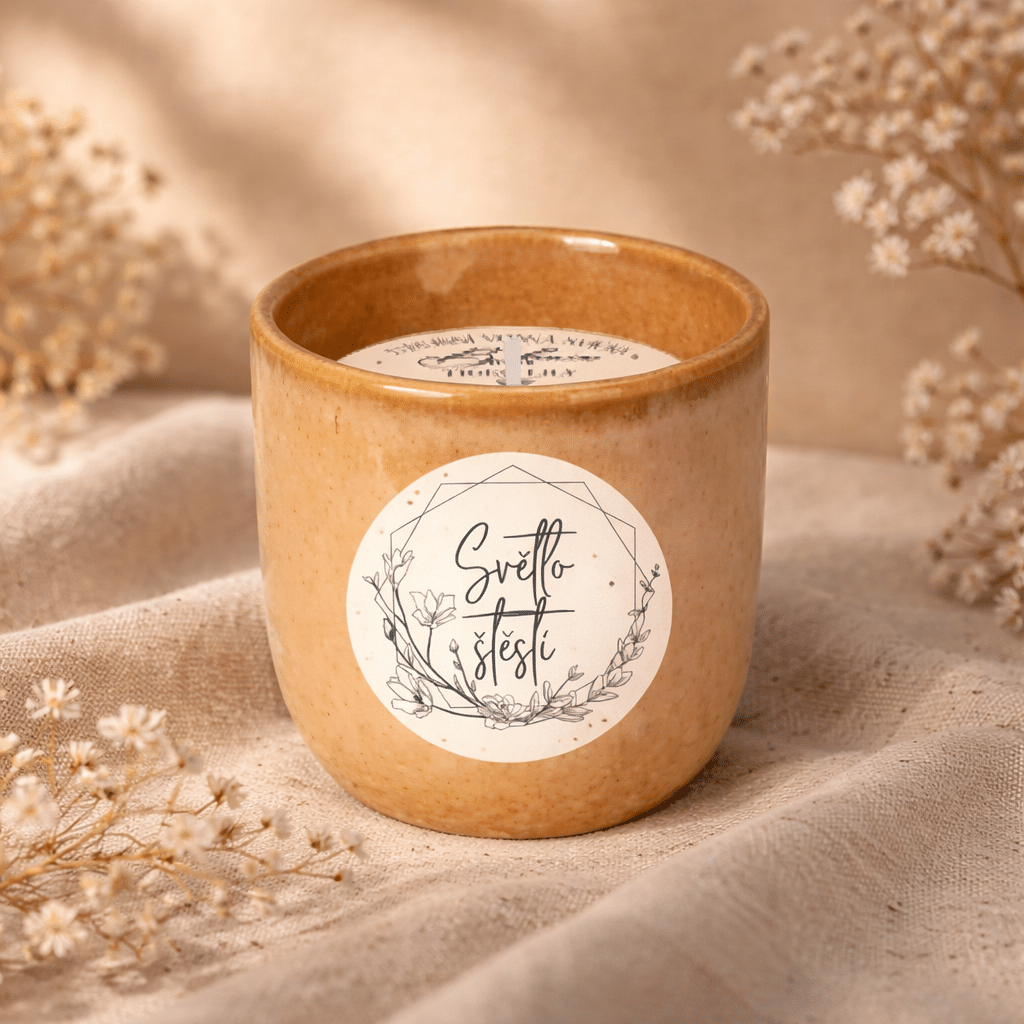 Ceramic Scented Candle 200 g – Light of Happiness