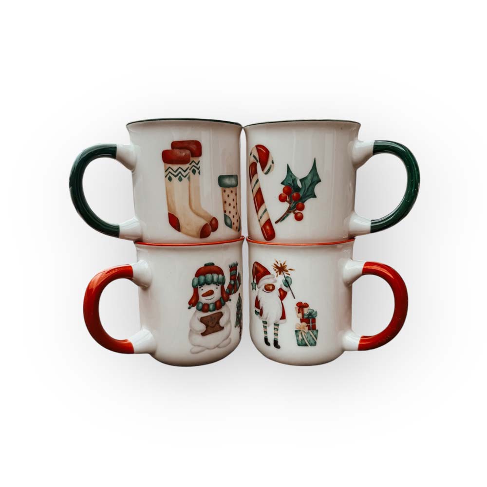 Christmas Set of 4 Mugs – For My Grandmother