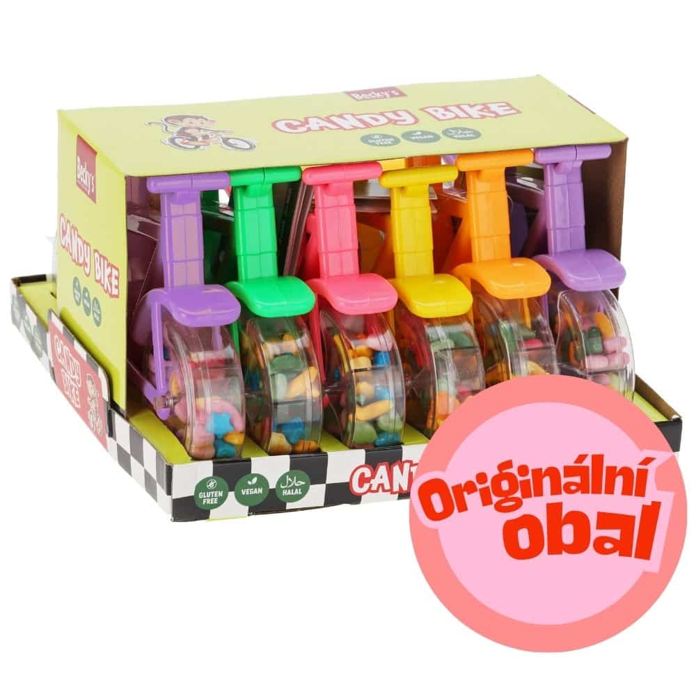 Strawberry-Flavoured Candies in a Green Bicycle Gift Box