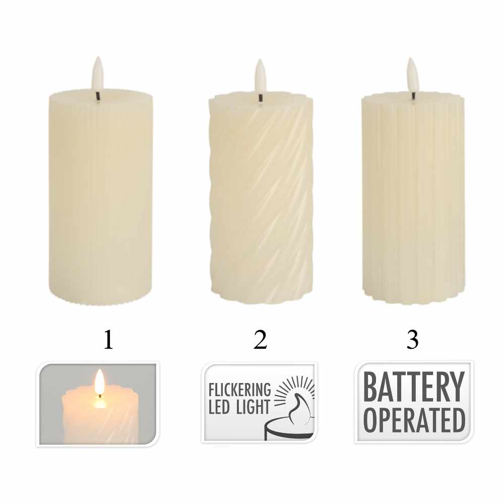 Large Green LED Candle