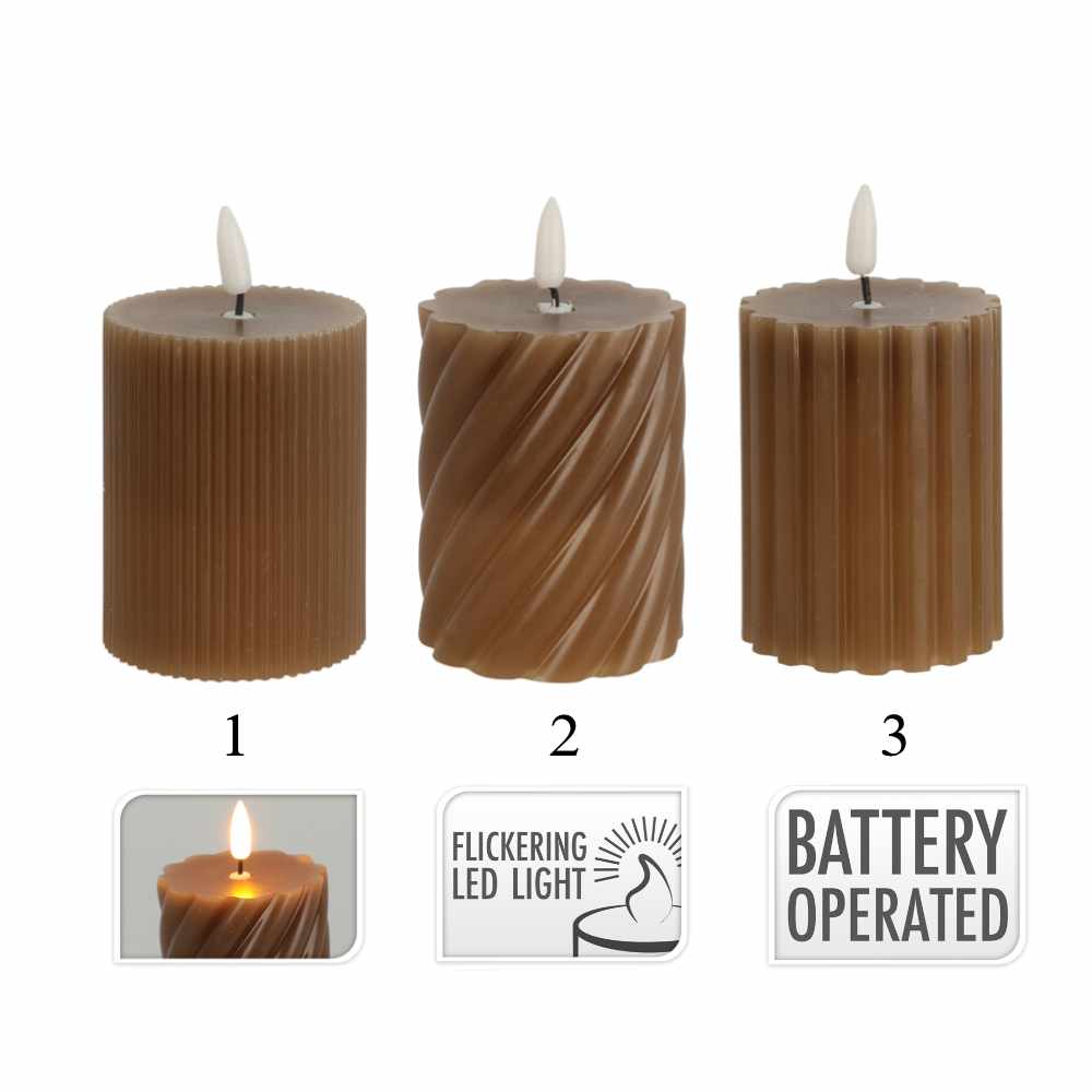 Brown LED Candle