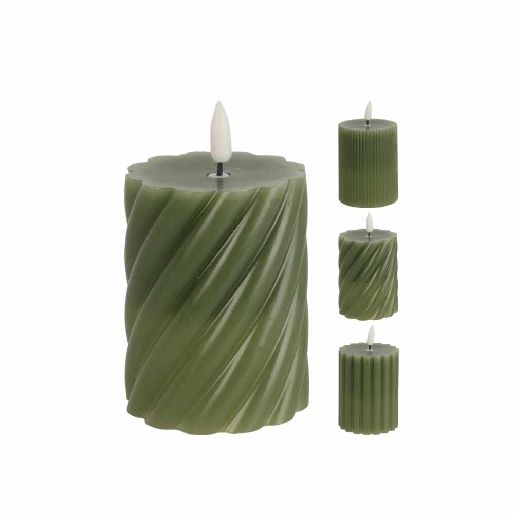 Green LED Candle