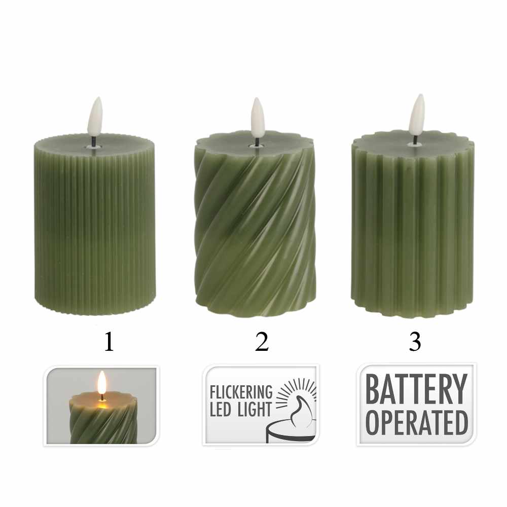 Green LED Candle
