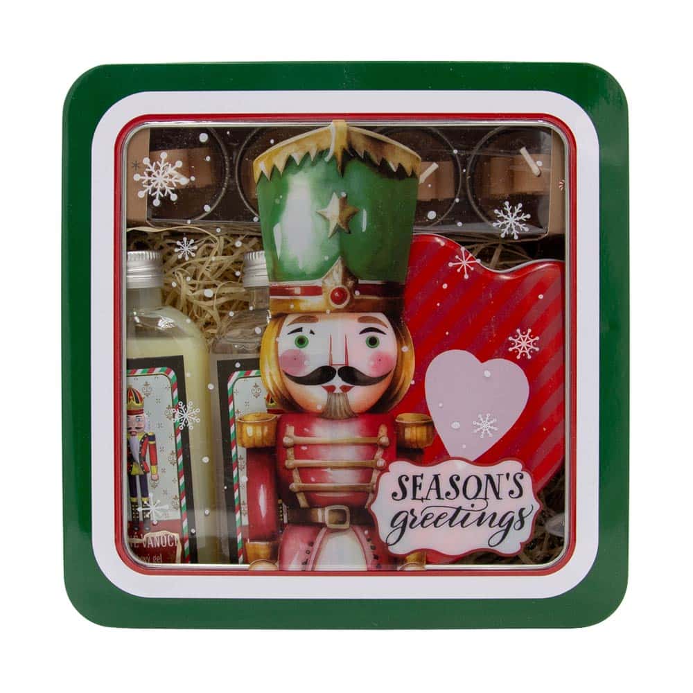Christmas Nutcracker Gift Set in a Tin Box