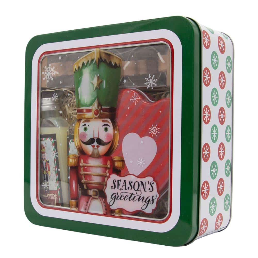 Christmas Nutcracker Gift Set in a Tin Box