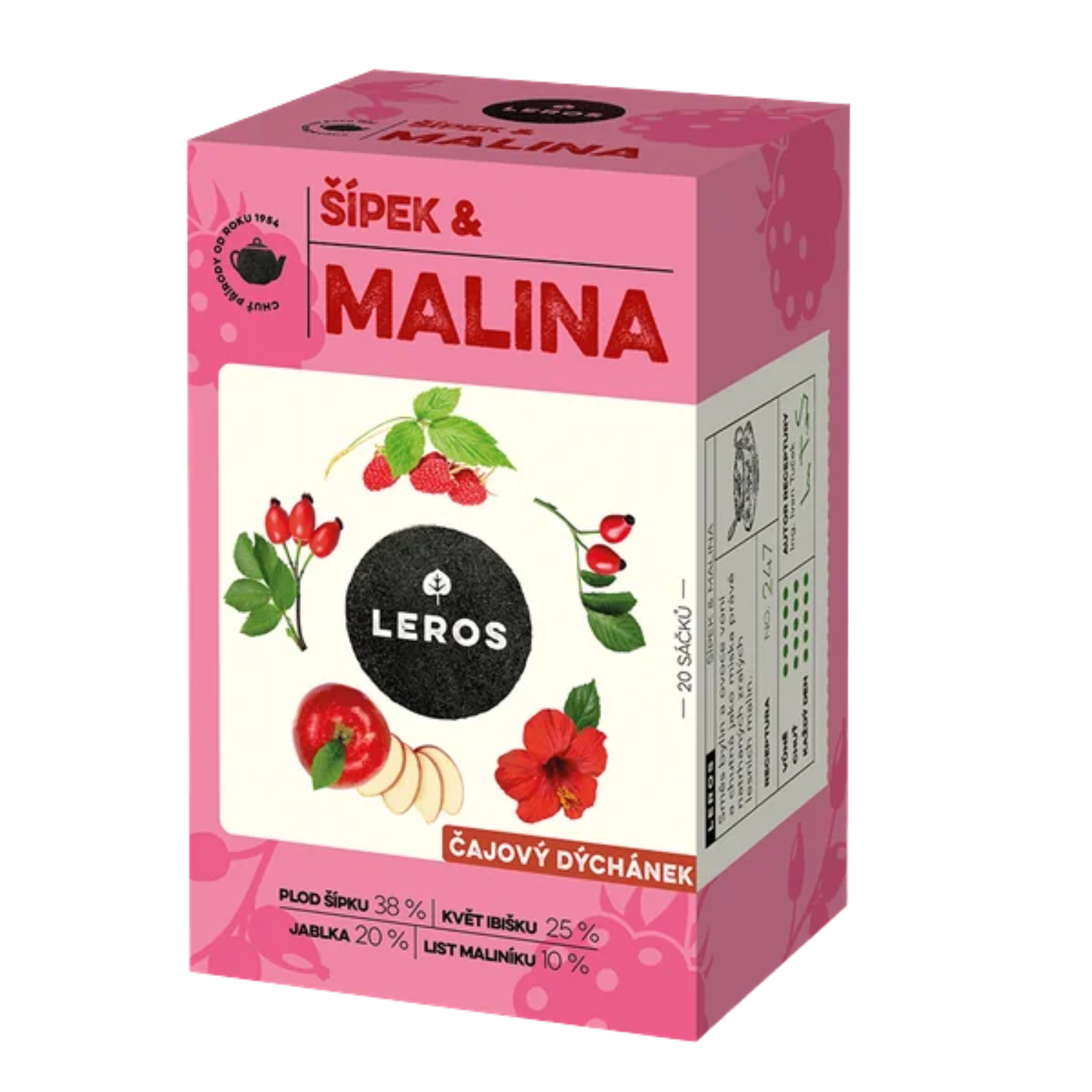 LEROS Rosehip & Raspberry Tea / Sipkovy a malinovy caj