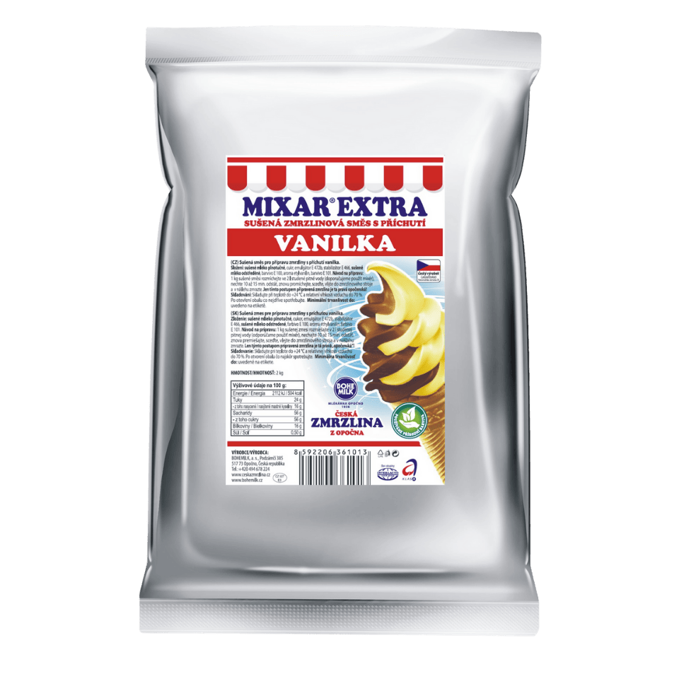 BOHEMILK, a.s. MIXAR® EXTRA Vanilla Ice-Cream Mix - Opocno / MIXAR® EXTRA vanilkova smes na zmrzlinu – Opocno