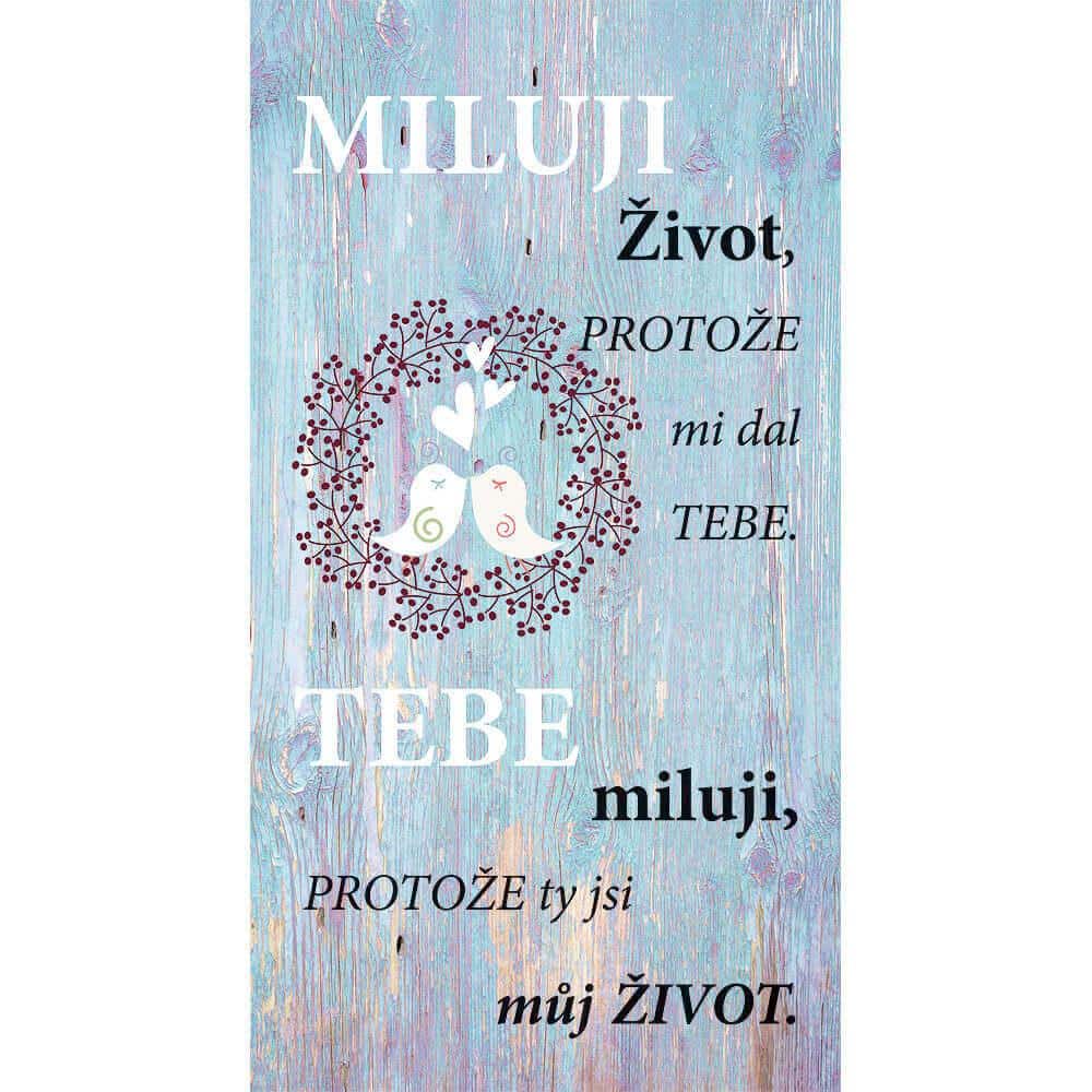 Decorative Wall Picture – I Love Life Because It Gave Me You