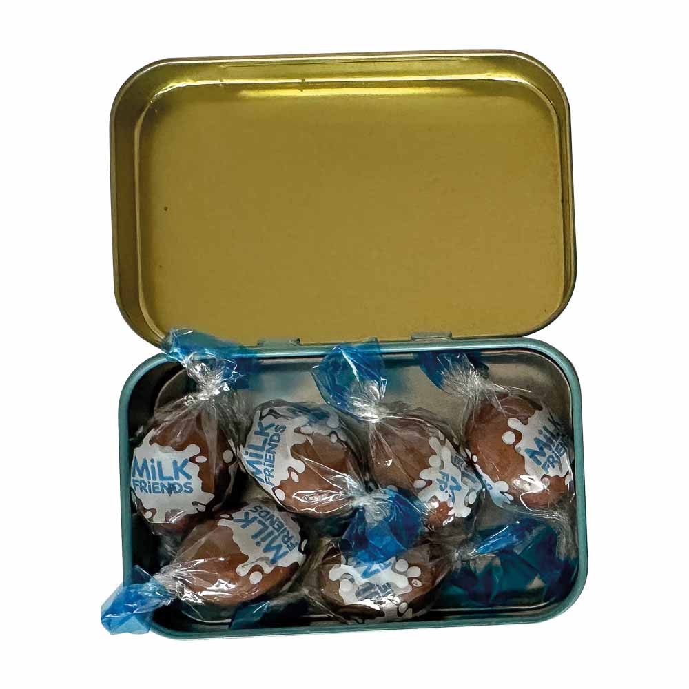 Christmas Chocolate Candies in a Tin Box, 6 Pieces
