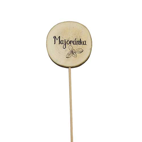 Wooden Herb Garden Marker – Marjoram