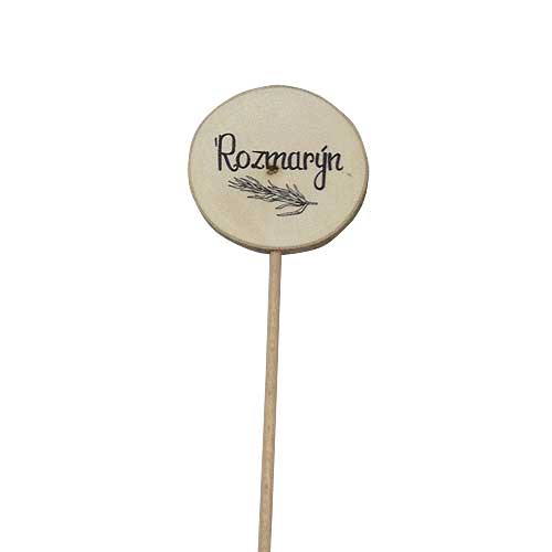 Wooden Herb Marker 30 cm – Rosemary