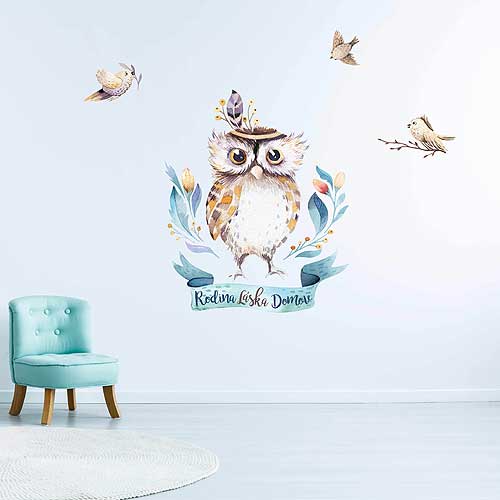 Owl Wall Sticker for Children A2