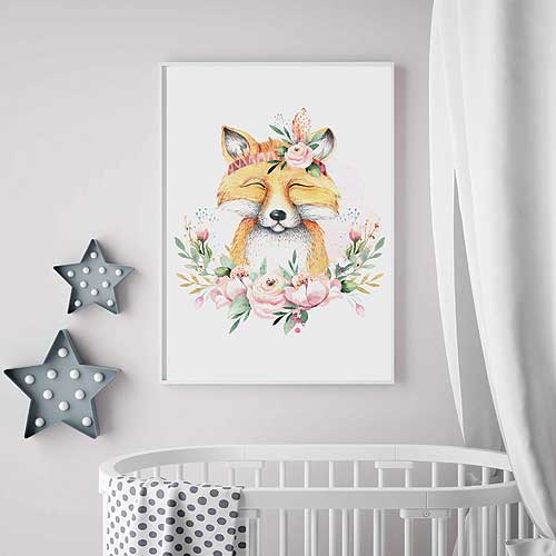 Children's Fox Poster, A4