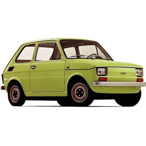 Retro T-shirt with Polish Fiat Maluch Car Print