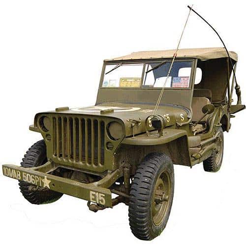 Retro T-shirt with Jeep Willys Print