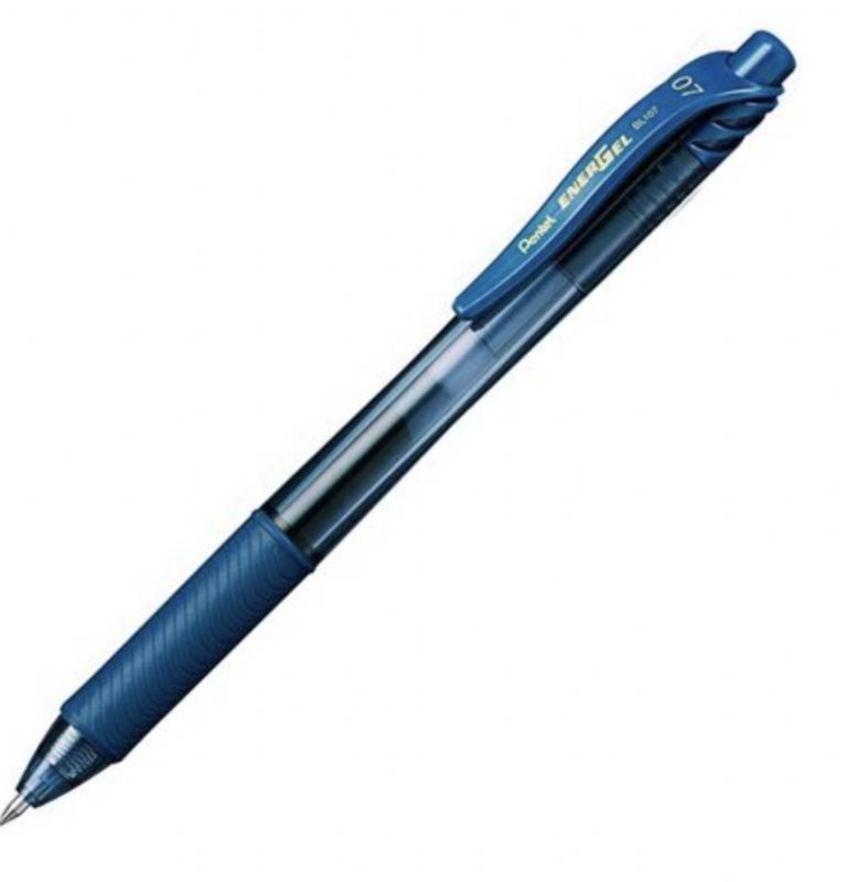 Pero gelové Pentel EnerGel BL107 - tmavě modré 0,7mm