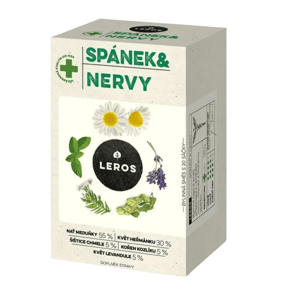 LEROS Sleep & Nerves Herbal Tea / Bylinny caj Spanek a nervy