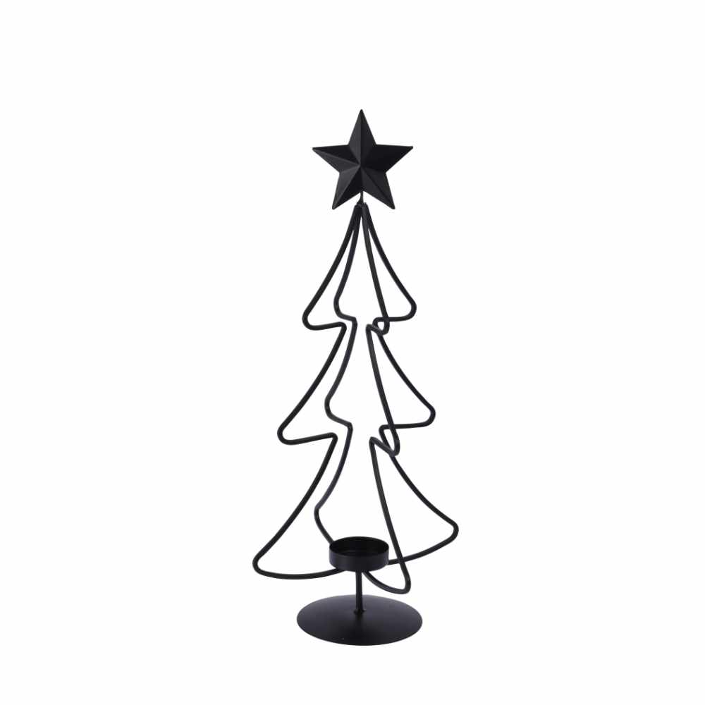 Small Metal Christmas Tree Tea Light Holder