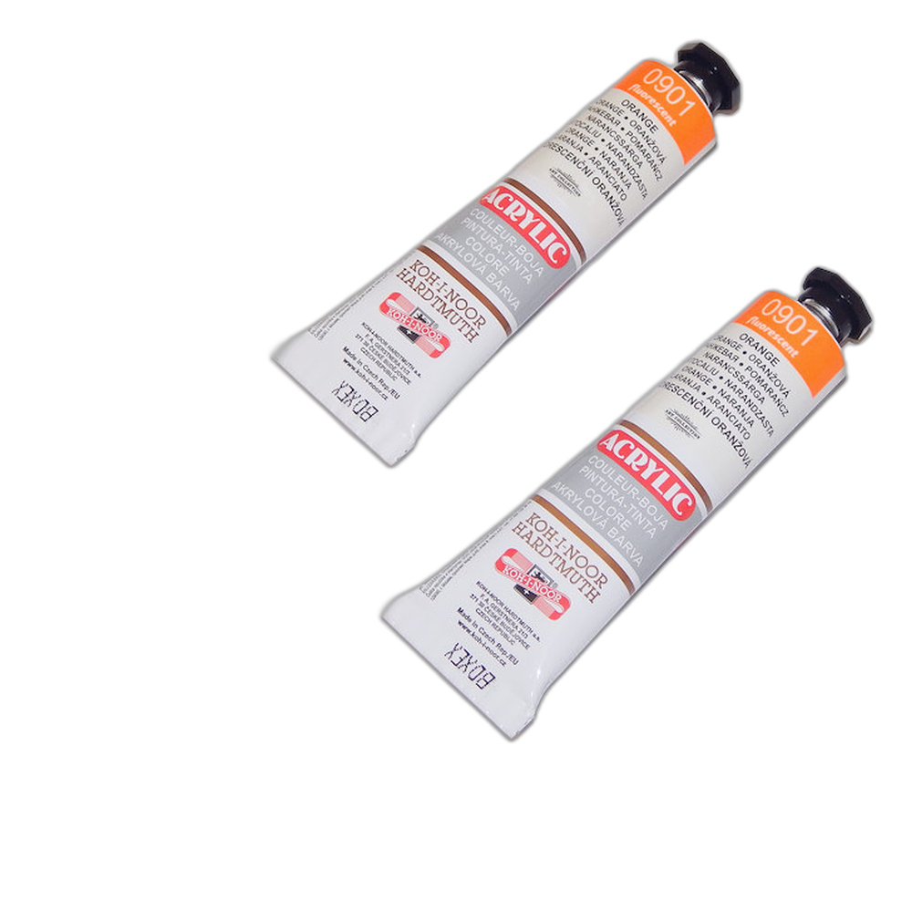Koh-i-Noor Acrylic Paint 40 ml 0901 Fluorescent Orange