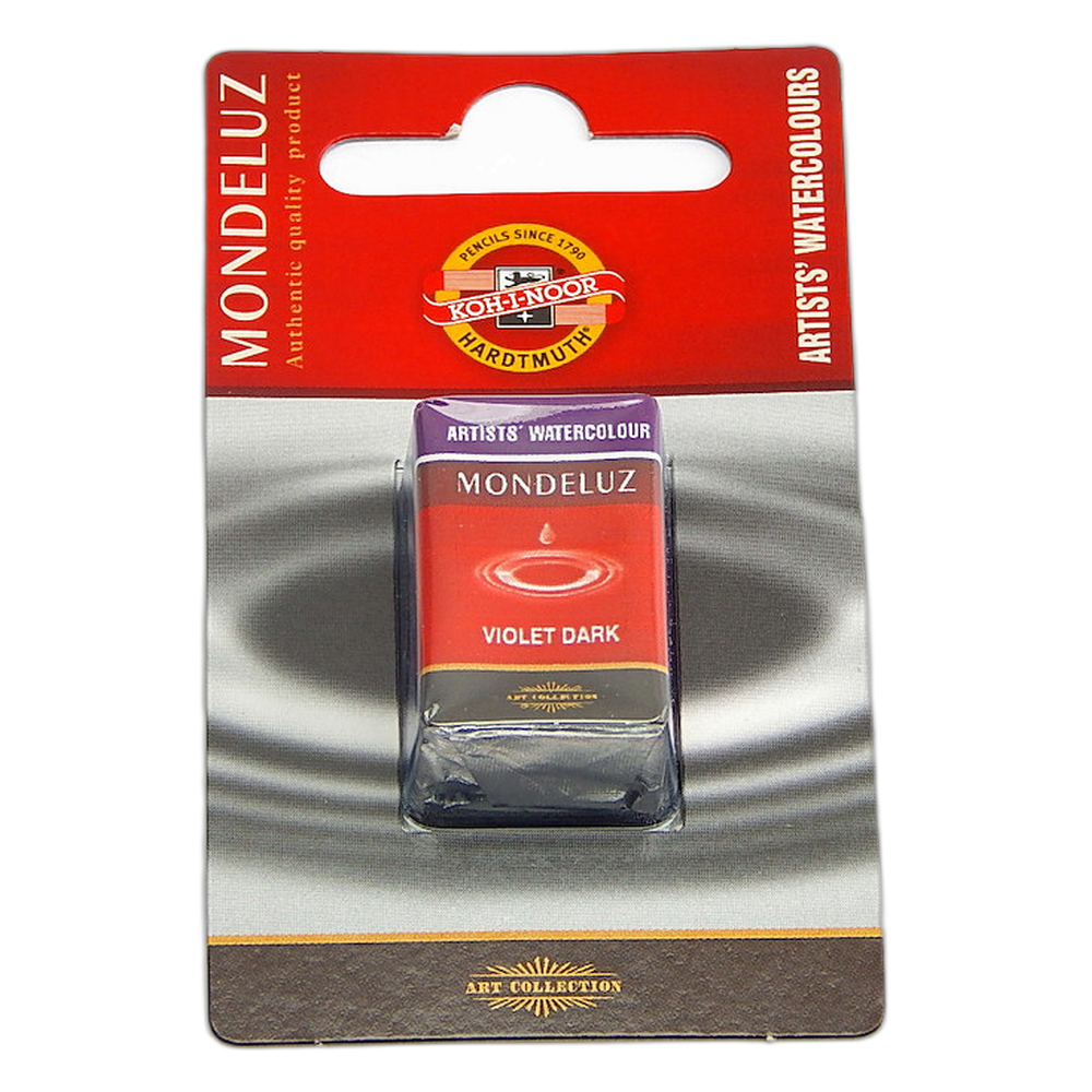 Koh-i-Noor Mondeluz 1636 Artist Watercolour Half Pan 608 Dark Violet
