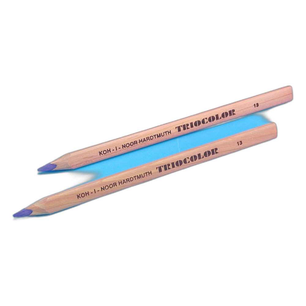 Koh-i-Noor Triocolor 3150 Jumbo Triangular Pencil Natural 13 Violet