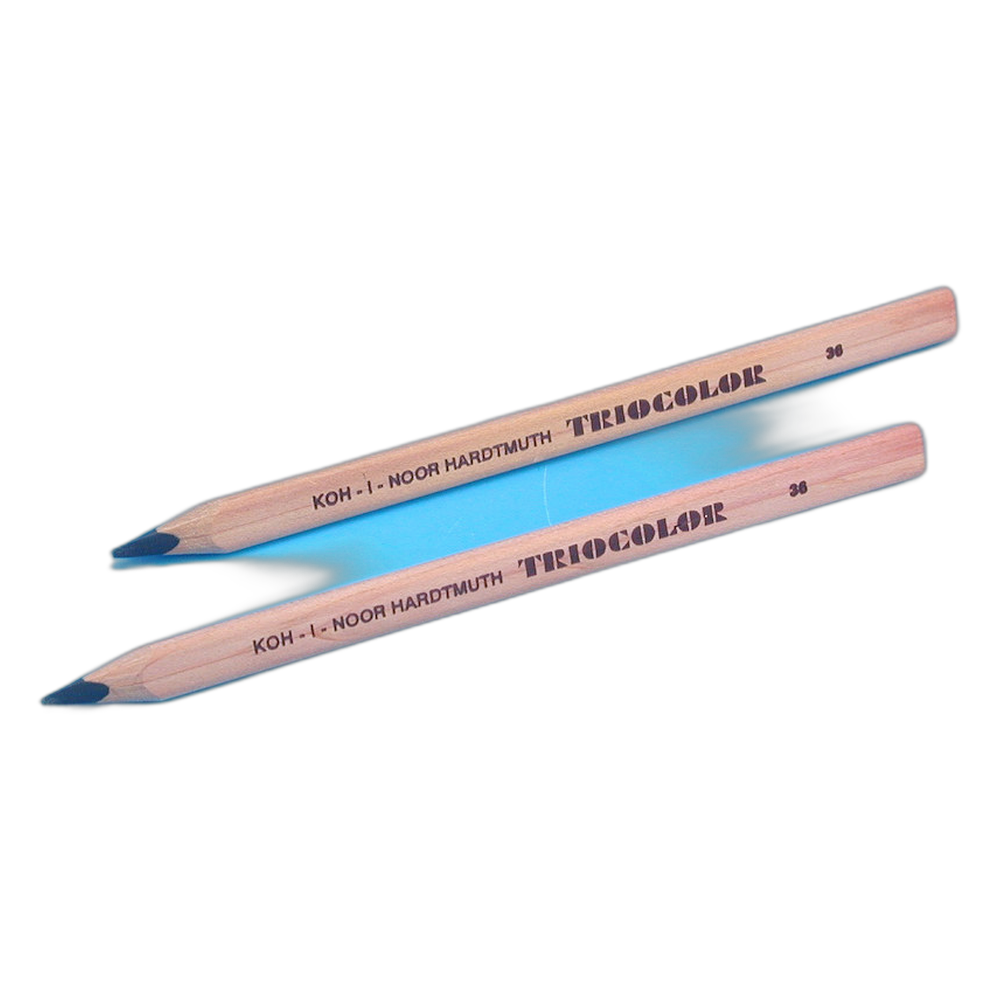 Koh-i-Noor Triocolor 3150 Jumbo Triangular Pencil Natural 36 Black