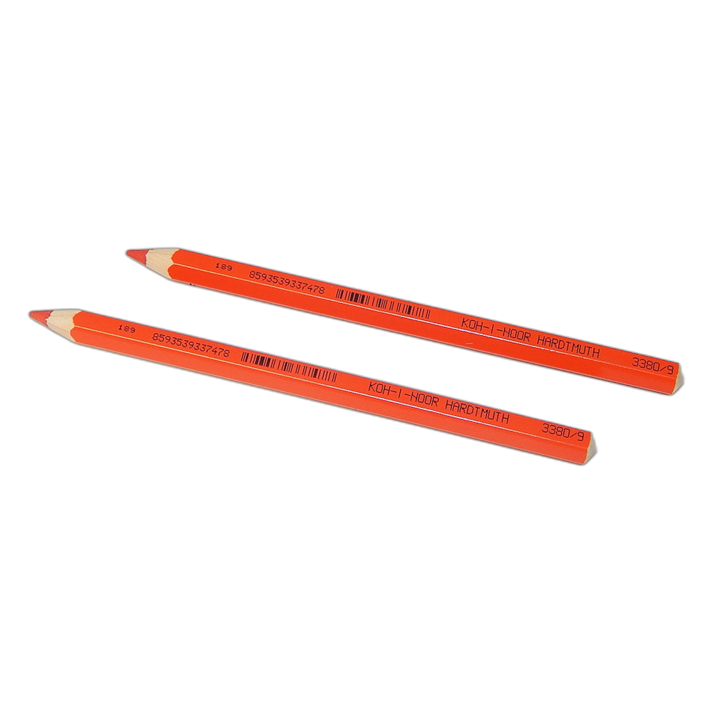 Koh-i-Noor Jumbo 3380 Coloured Pencil OK 10 09 Brick Red