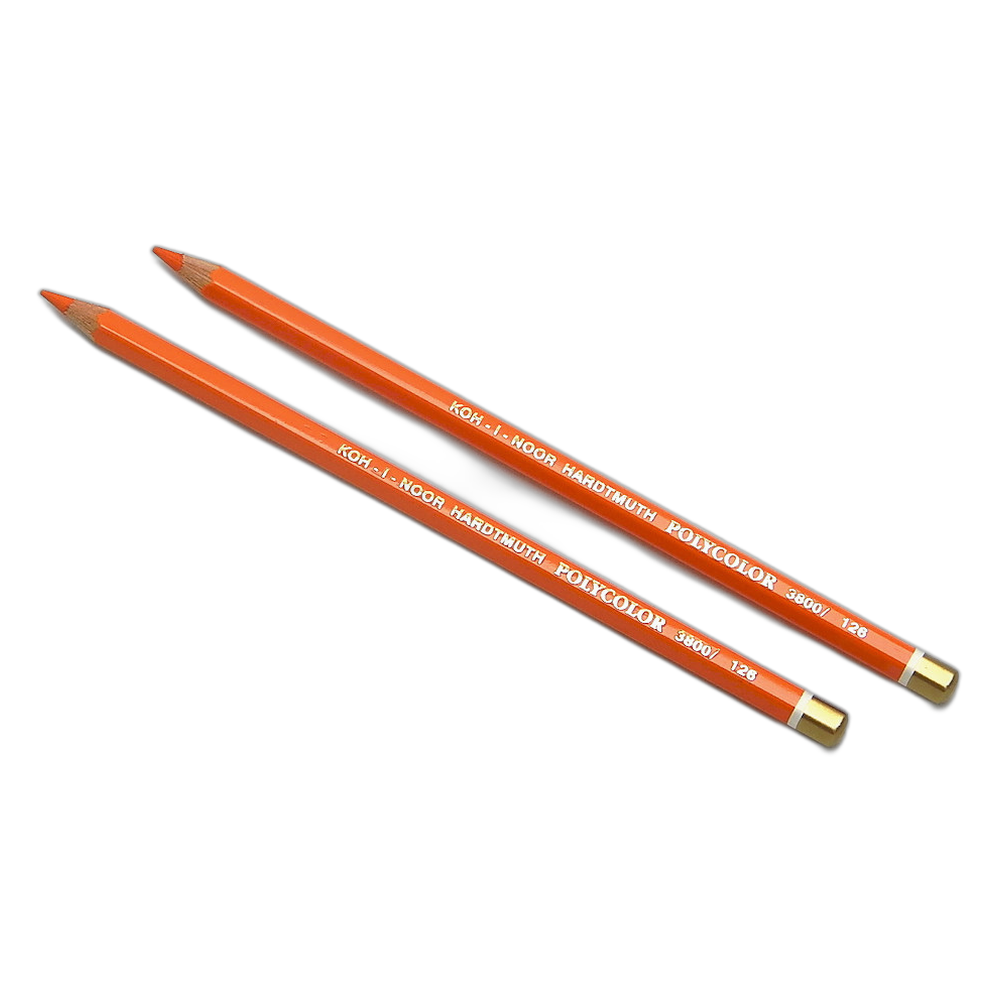 Koh-i-Noor Polycolor 3800 Artist Coloured Pencil 126 Persian Orange