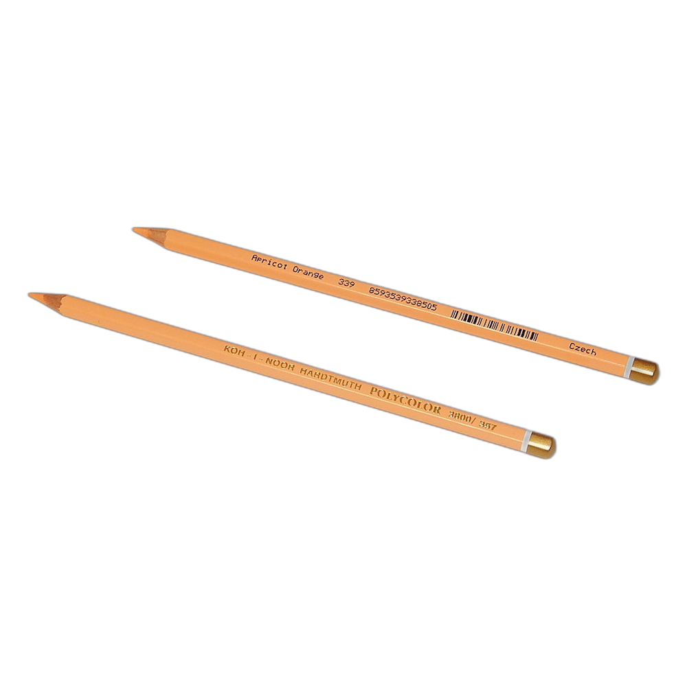 Koh-i-Noor Polycolor 3800 Artist Coloured Pencil 357 Apricot Orange