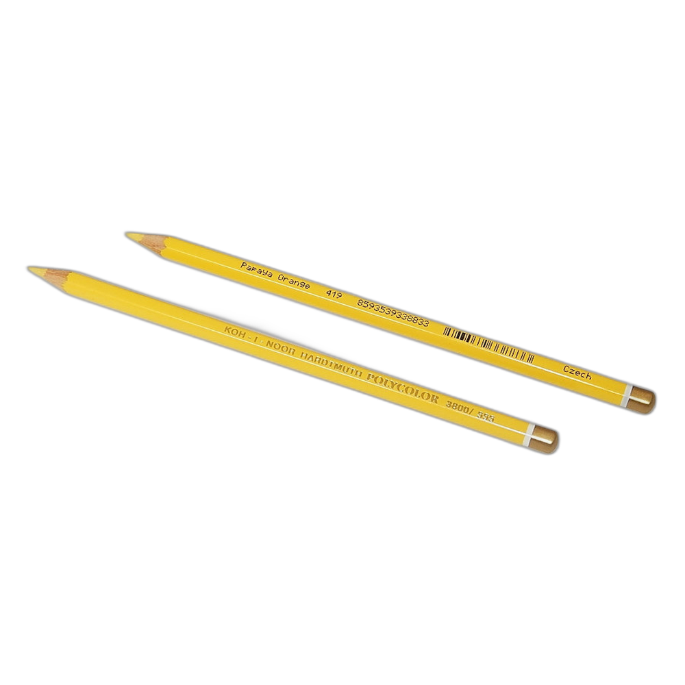 Koh-i-Noor Polycolor 3800 Artist Coloured Pencil 555 Papaya Orange