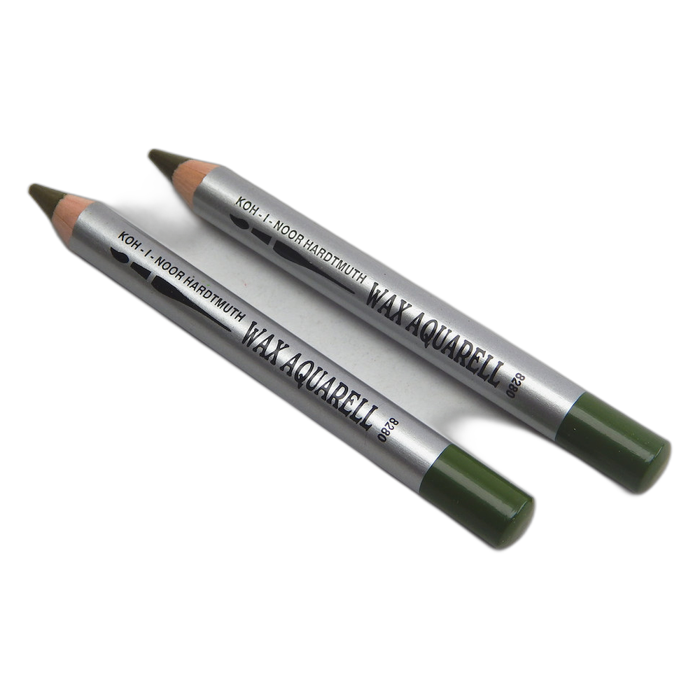 Koh-i-Noor Wax Aquarell 8280 Pencil 27 Olive Green Dark