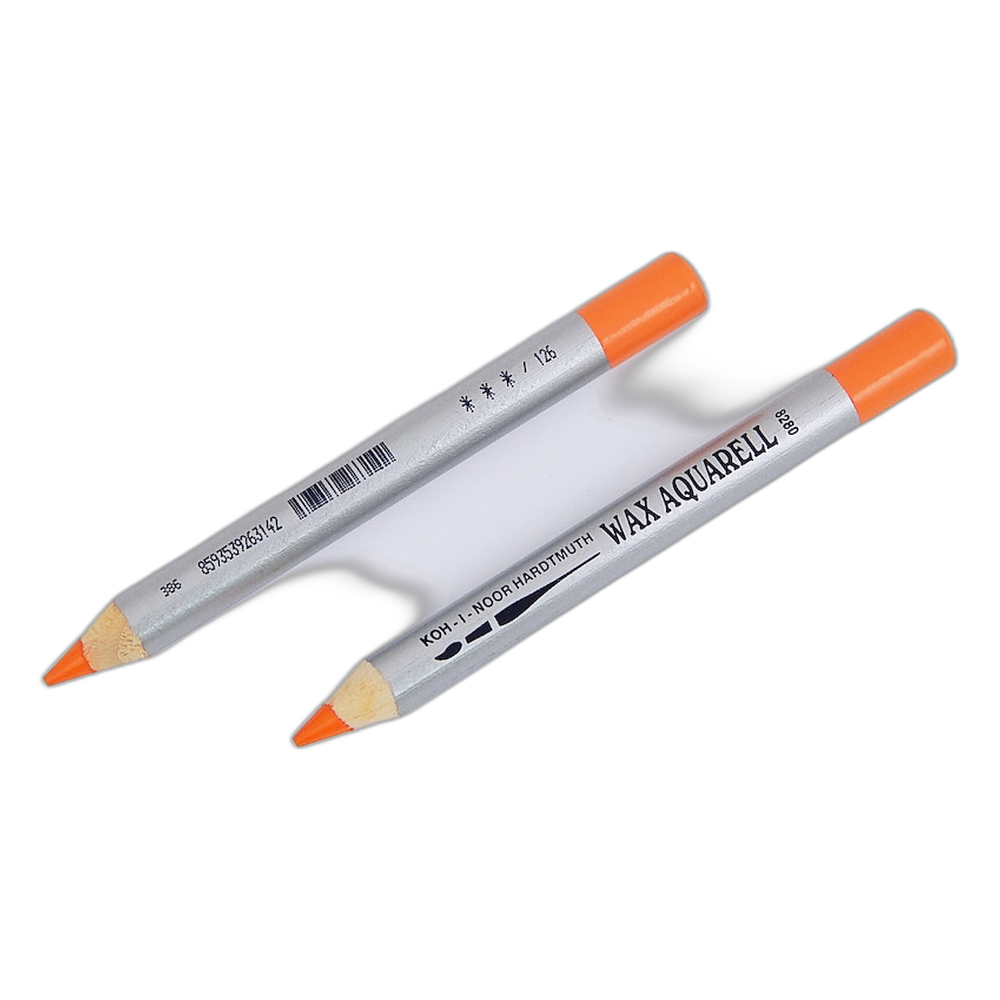 Koh-i-Noor Wax Aquarell 8280 Pencil 126 Persian Orange