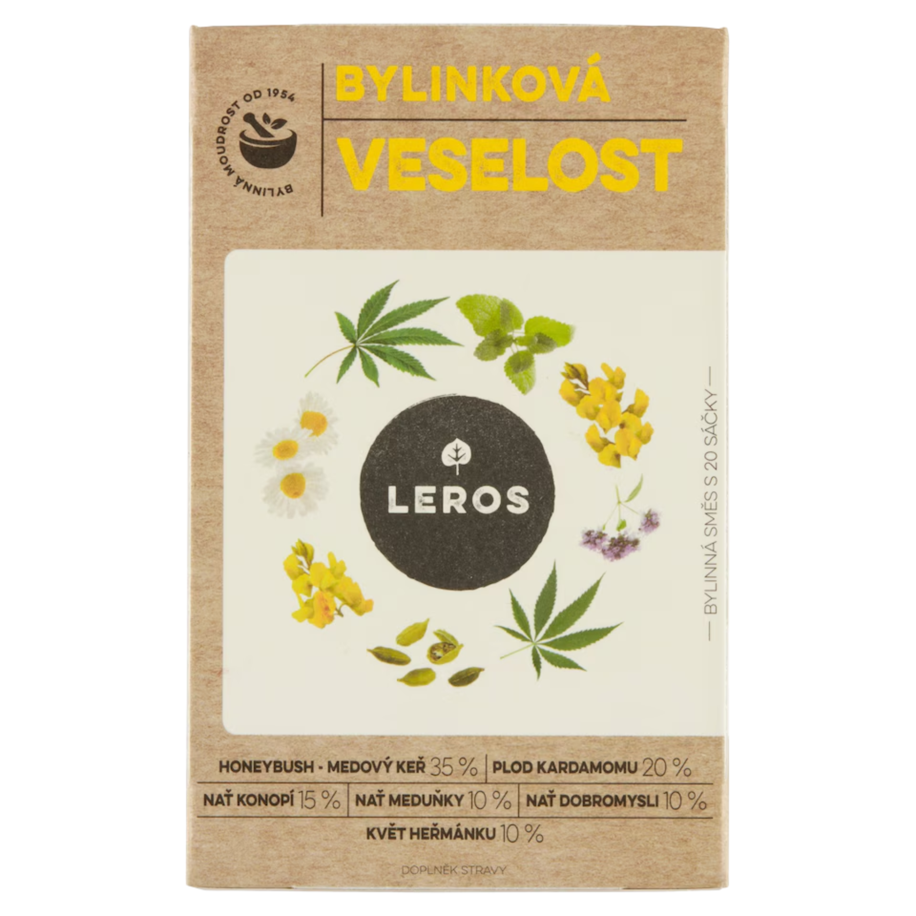 LEROS Herbal Happiness Tea / Bylinny caj Stesti