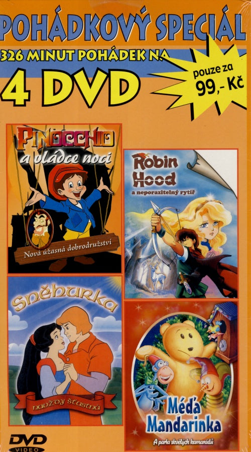 Kolekce Pohádek - 4DVD