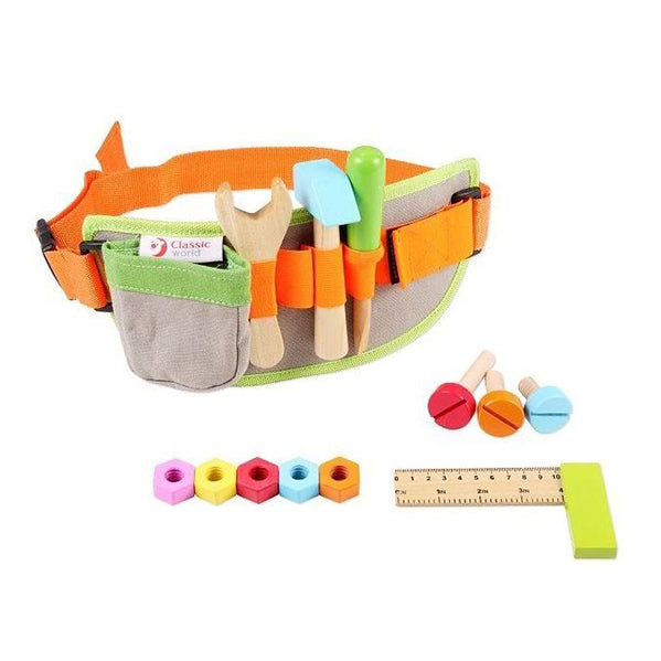 Opasek s drevenym naradim 13ks | Czech Toys | czechmovie