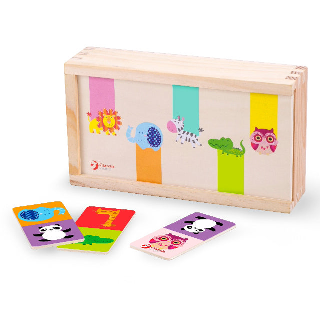 Drevene domino zvirata 30 ks | Czech Toys | czechmovie