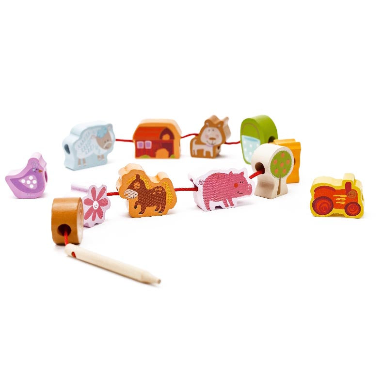 Drevene korale navlekaci farma | Czech Toys | czechmovie