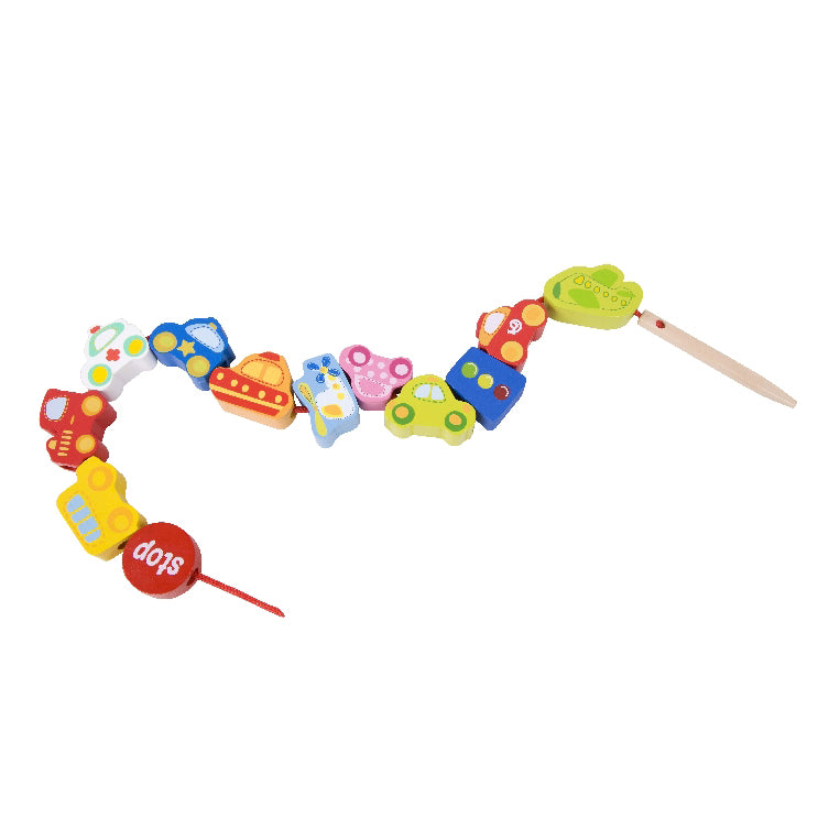 Drevene korale navlekaci dopravni prostredky | Czech Toys | czechmovie