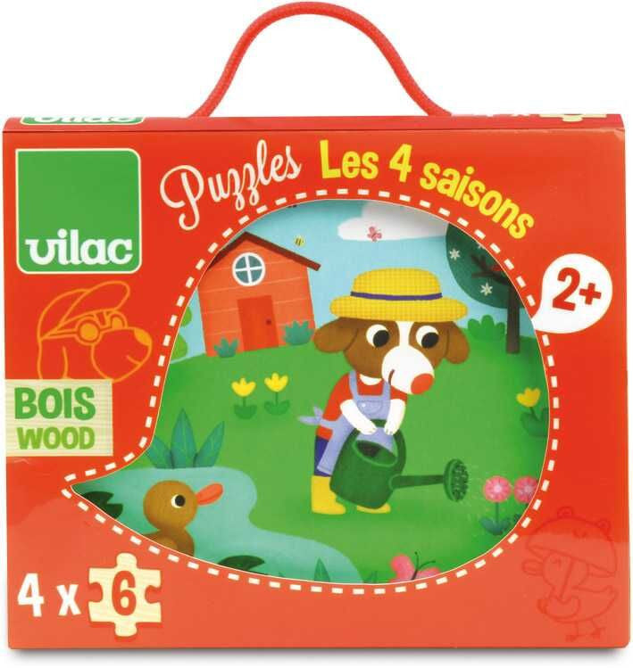 Vilac Drevene puzzle 4 obdobi | Czech Toys | czechmovie