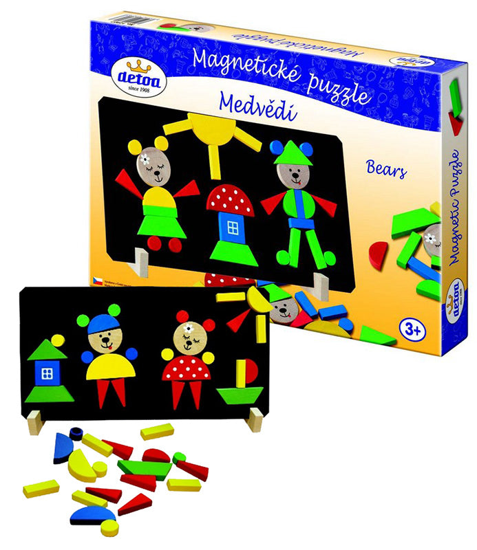 Puzzle magneticke - Medvedi | Czech Toys | czechmovie