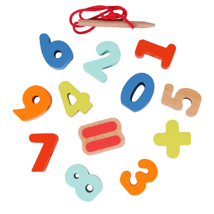 Drevena cisla na navlekani | Czech Toys | czechmovie