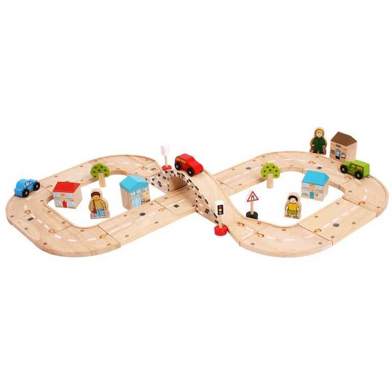 Bigjigs Rail Drevena autodraha osmicka | Czech Toys | czechmovie