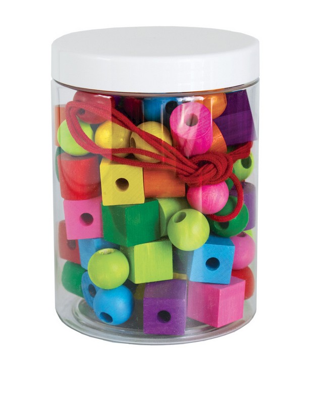 Drevene maxiperle 92ks | Czech Toys | czechmovie